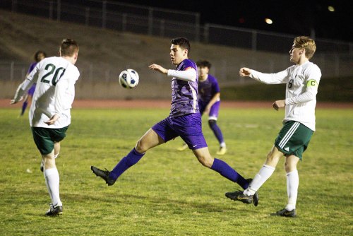 Matt Ramirez is pictured here in the Tigers first playoff win against Templeton. Lemoore won 3-1 to advance in the Division 3 playoffs.